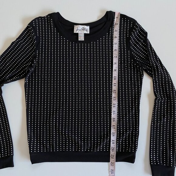 Joseph Ribkoff Sparkly Studded Long Sleeve Stretch Top - Picture 9 of 10